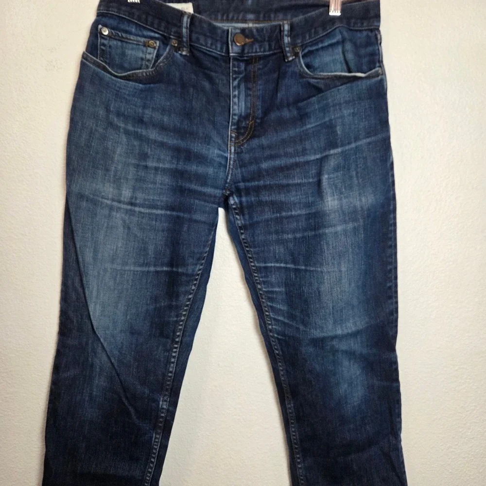 Banana Republic Straight Jeans 33x30 Dark Wash‎ Stretch